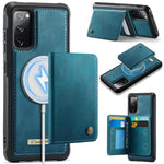 Custodia per telefono CaseMe serie Me80 con portafoglio rimovibile, protezione magnetica RFID e pelle vegana., For Samsung Galaxy S20 FE, For Samsung Galaxy A53 5G, For Samsung Galaxy S22 Ultra 5G, For Samsung Galaxy S22+ 5G