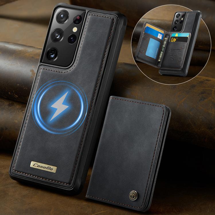 Custodia per telefono CaseMe serie Me80 con portafoglio rimovibile, protezione magnetica RFID e pelle vegana., For Samsung Galaxy S21 Ultra 5G, For Samsung Galaxy S20 Ultra 5G, For Samsung Galaxy S20 5G, For Samsung Galaxy S20+ 5G