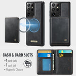 Custodia per telefono CaseMe serie Me80 con portafoglio rimovibile, protezione magnetica RFID e pelle vegana., For Samsung Galaxy S21 Ultra 5G, For Samsung Galaxy S20 Ultra 5G, For Samsung Galaxy S20 5G, For Samsung Galaxy S20+ 5G