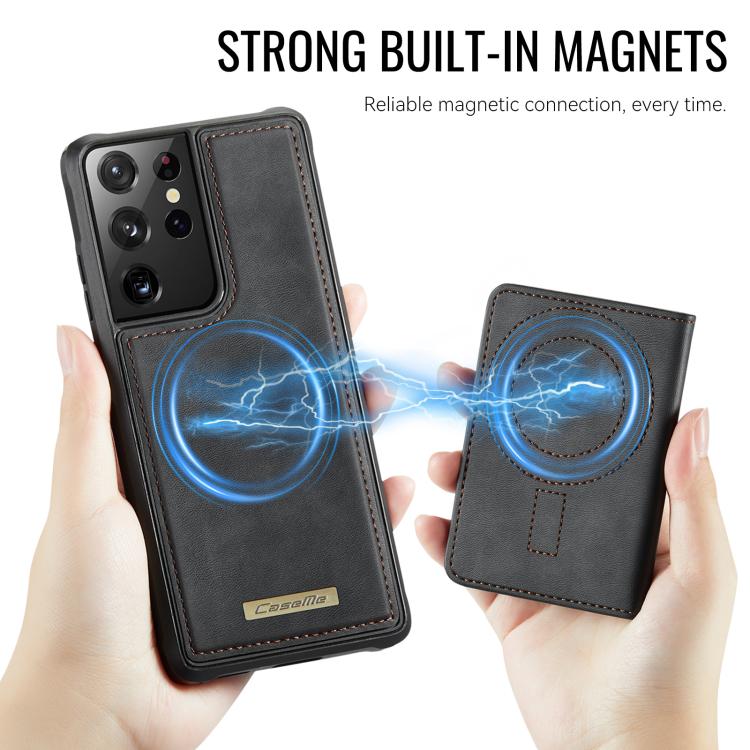 Custodia per telefono CaseMe serie Me80 con portafoglio rimovibile, protezione magnetica RFID e pelle vegana., For Samsung Galaxy S21 Ultra 5G, For Samsung Galaxy S20 Ultra 5G, For Samsung Galaxy S20 5G, For Samsung Galaxy S20+ 5G
