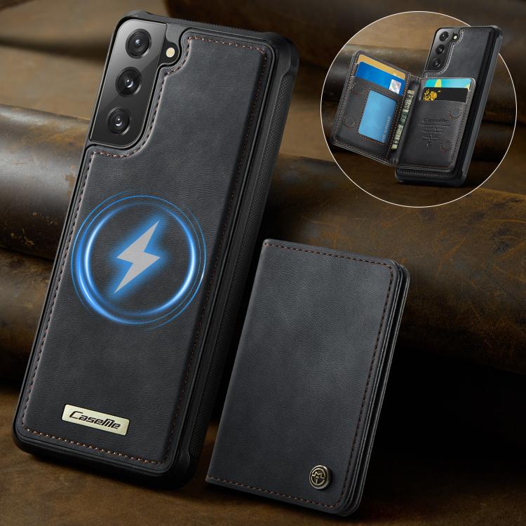 Custodia per telefono CaseMe serie Me80 con portafoglio rimovibile, protezione magnetica RFID e pelle vegana., For Samsung Galaxy S22 5G, For Samsung Galaxy S21 FE 5G, For Samsung Galaxy S21 5G, For Samsung Galaxy S21+ 5G