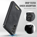 Custodia per telefono CaseMe serie Me80 con portafoglio rimovibile, protezione magnetica RFID e pelle vegana., For Samsung Galaxy S23 FE 5G, For Samsung Galaxy A54 5G, For Samsung Galaxy S23 Ultra 5G, For Samsung Galaxy S23 5G