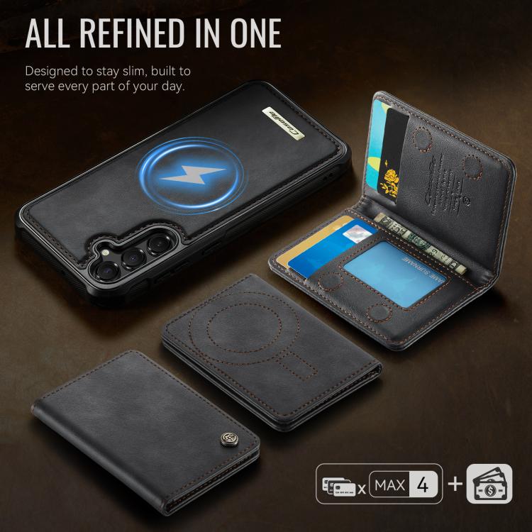 Custodia per telefono CaseMe serie Me80 con portafoglio rimovibile, protezione magnetica RFID e pelle vegana., For Samsung Galaxy S23 FE 5G, For Samsung Galaxy A54 5G, For Samsung Galaxy S23 Ultra 5G, For Samsung Galaxy S23 5G
