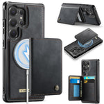 Custodia per telefono CaseMe serie Me80 con portafoglio rimovibile, protezione magnetica RFID e pelle vegana., For Samsung Galaxy S25 Ultra 5G, For Samsung Galaxy S24 FE 5G, For Samsung Galaxy S24 Ultra 5G, For Samsung Galaxy A15