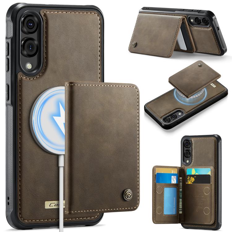 Custodia per telefono CaseMe serie Me80 con portafoglio rimovibile, protezione magnetica RFID e pelle vegana., For Samsung Galaxy A17, For Samsung Galaxy S25 Edge 5G, For Samsung Galaxy A56 5G, For Samsung Galaxy A16