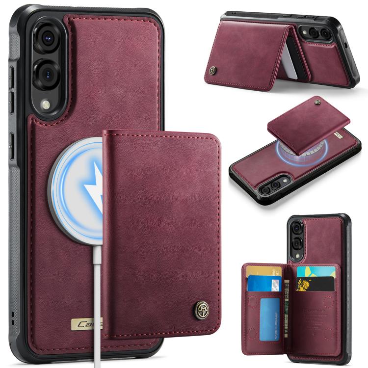 Custodia per telefono CaseMe serie Me80 con portafoglio rimovibile, protezione magnetica RFID e pelle vegana., For Samsung Galaxy A17, For Samsung Galaxy S25 Edge 5G, For Samsung Galaxy A56 5G, For Samsung Galaxy A16