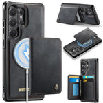 Custodia per telefono CaseMe serie Me80 con portafoglio rimovibile, protezione magnetica RFID e pelle vegana., For Samsung Galaxy S26+ 5G, For Galaxy S26 Ultra 5G, For Samsung Galaxy S26 5G, For Samsung Galaxy S25 FE 5G
