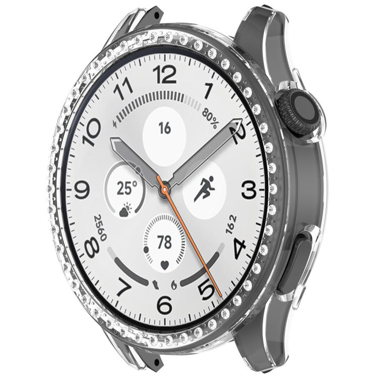 Custodia protettiva per orologio in policarbonato cavo con mezza copertura e fila singola di diamanti., For Xiaomi Watch 5