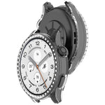 Custodia protettiva per orologio in policarbonato cavo con mezza copertura e fila singola di diamanti., For Xiaomi Watch 5