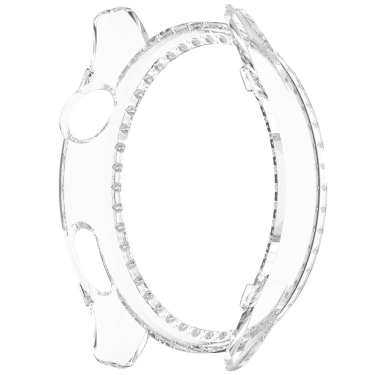 Custodia protettiva per orologio in policarbonato cavo con mezza copertura e fila singola di diamanti., For Xiaomi Watch 5