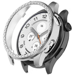 Custodia protettiva per orologio in policarbonato cavo con mezza copertura e fila singola di diamanti., For Xiaomi Watch 5