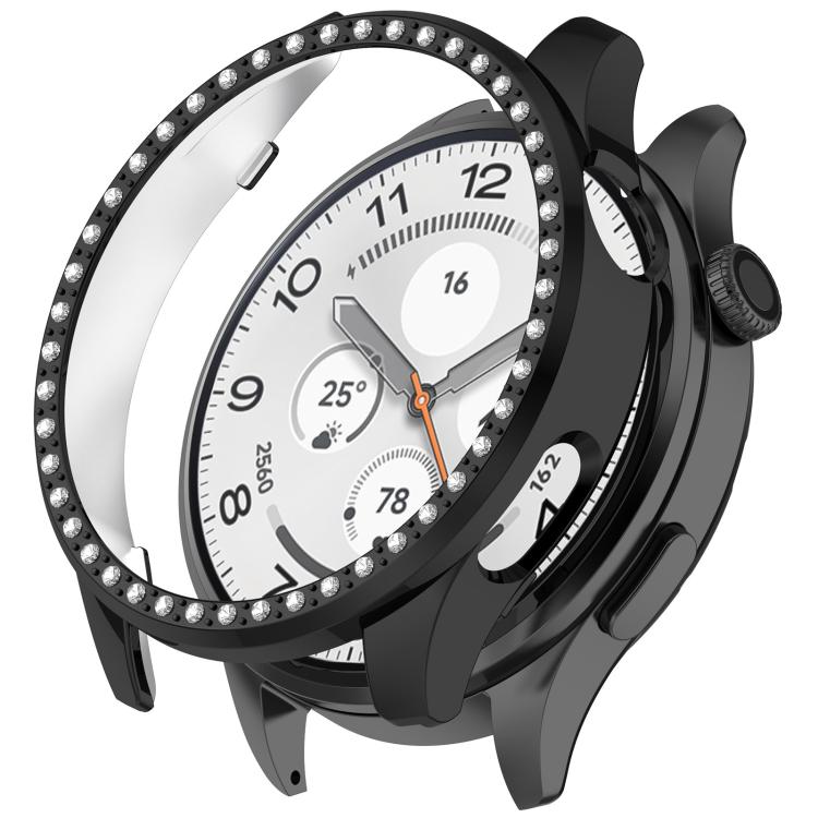 Custodia protettiva per orologio in policarbonato cavo con mezza copertura e fila singola di diamanti., For Xiaomi Watch 5