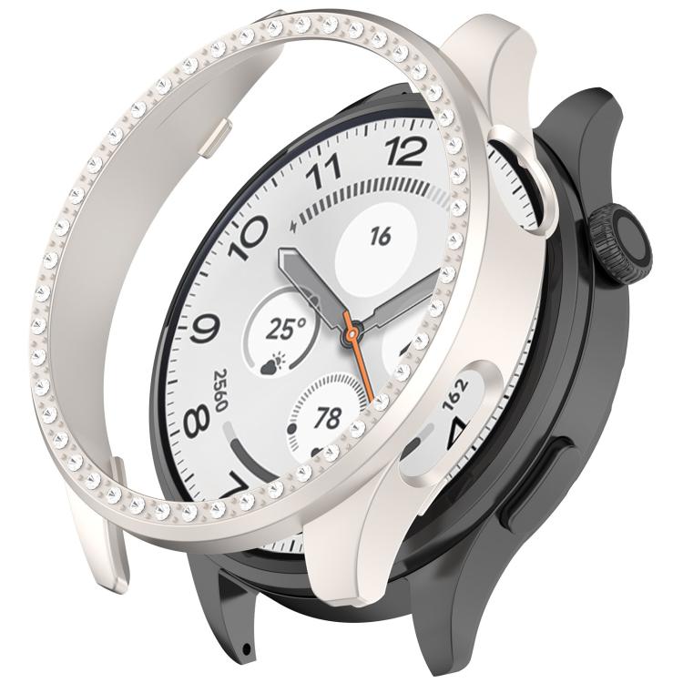 Custodia protettiva per orologio in policarbonato cavo con mezza copertura e fila singola di diamanti., For Xiaomi Watch 5