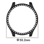 Custodia protettiva per orologio in policarbonato cavo con mezza copertura e fila singola di diamanti., For Xiaomi Watch 5