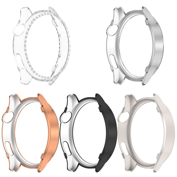 Custodia protettiva per orologio in policarbonato cavo con mezza copertura e fila singola di diamanti., For Xiaomi Watch 5