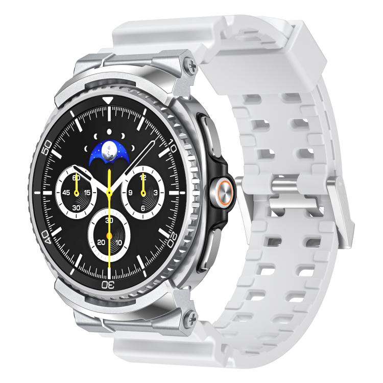 Cinturino per orologio in silicone traspirante a doppia fila perforata, For Samsung Galaxy Watch8 / Watch8 Classic