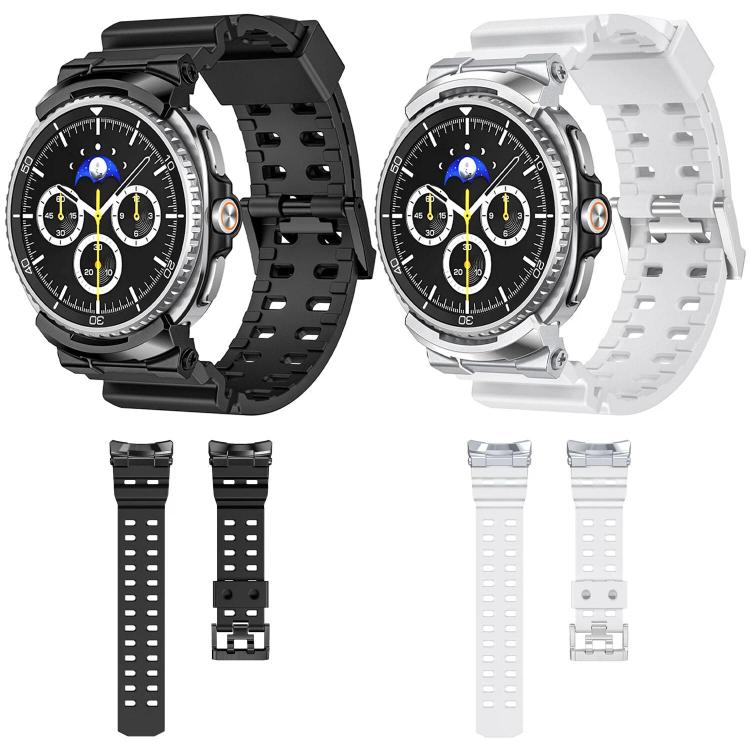 Cinturino per orologio in silicone traspirante a doppia fila perforata, For Samsung Galaxy Watch8 / Watch8 Classic