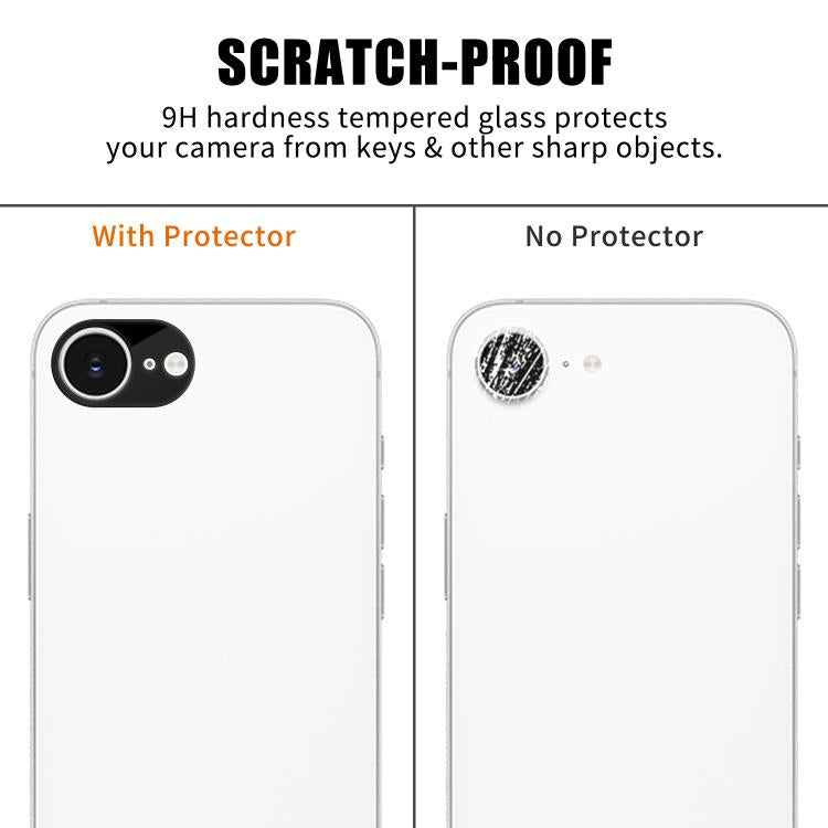 Pellicola in vetro temperato anti-impronta HD serigrafata Kalebol per obiettivo fotocamera integrato AR., For iPhone 17e / 16e, For iPhone 17 Pro Max, For iPhone 17 Pro, For iPhone 17, For iPhone Air, For iPhone 16 Pro / 16 Pro Max                     ...