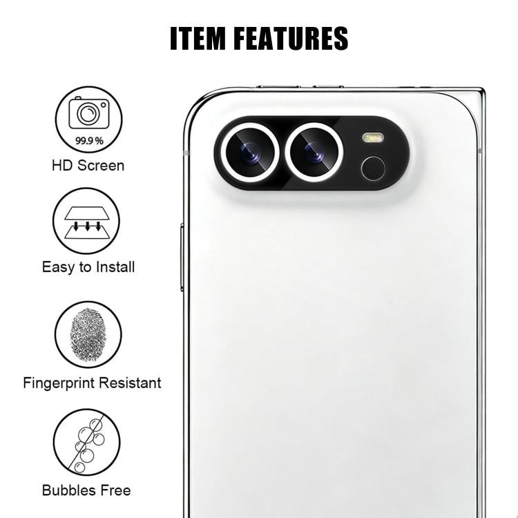 Pellicola in vetro temperato anti-impronta HD serigrafata Kalebol per obiettivo fotocamera integrato AR., For iPhone 17e / 16e, For iPhone 17 Pro Max, For iPhone 17 Pro, For iPhone 17, For iPhone Air, For iPhone 16 Pro / 16 Pro Max                     ...