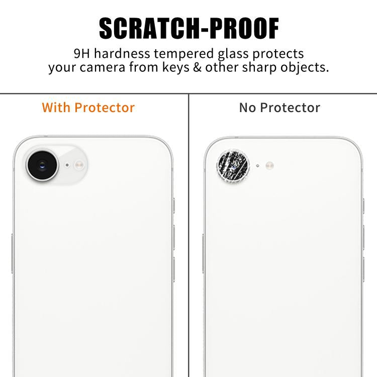 Pellicola in vetro temperato trasparente HD anti-impronta Kalebol per obiettivo fotocamera integrato AR., For iPhone 17e / 16e, For iPhone 17 Pro Max, For iPhone 17 Pro, For iPhone 17, For iPhone Air, For iPhone 16 Pro / 16 Pro Max                     ...
