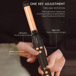 Arricciacapelli automatico rotante K-SKIN KD882B, riscaldamento rapido, controllo della temperatura a 5 livelli, piastra arricciacapelli da 32 mm