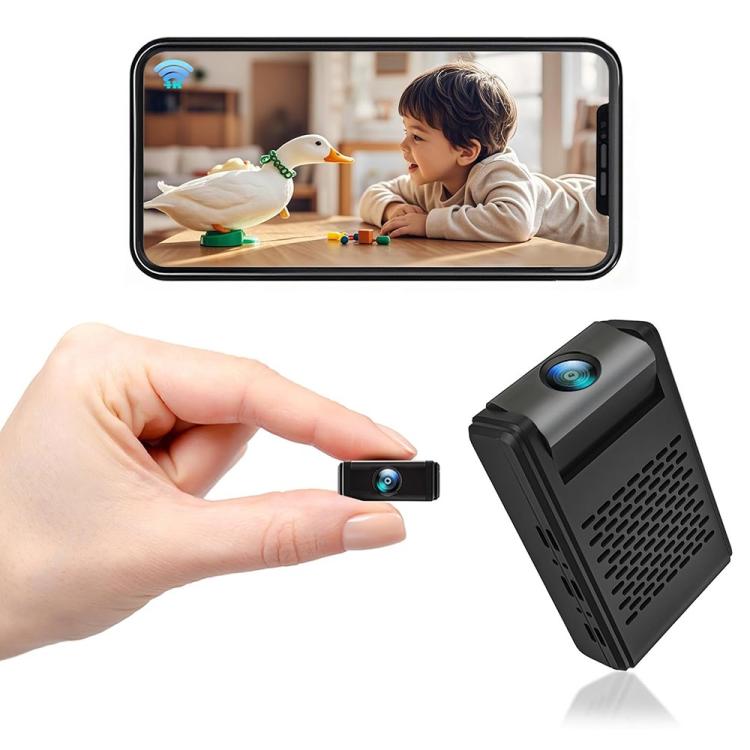 L31 Mini telecamera con allarme di rilevamento del movimento, notifiche push e rotazione a 180 gradi, registrazione Ultra HD, L31