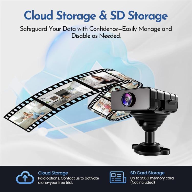L28 Supporta la visione notturna HD grandangolare, mini telecamera WiFi con rilevamento intelligente del movimento e registratore remoto, L28