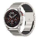Cinturino per orologio in lega di titanio e silicone con fibbia di sicurezza a perlina singola, in silicone., For Garmin 26mm, For Garmin 22mm
