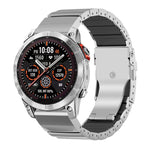 Cinturino per orologio in lega di titanio e silicone con fibbia di sicurezza a perlina singola, in silicone., For Garmin 26mm, For Garmin 22mm