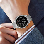Cinturino per orologio in lega di titanio e silicone con fibbia di sicurezza a perlina singola, in silicone., For Garmin 26mm, For Garmin 22mm