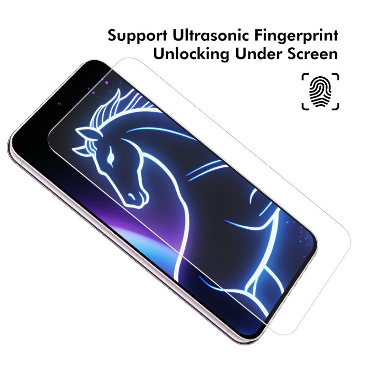 JUNSUN MAG 25 pezzi Pellicola protettiva in vetro temperato con supporto per sblocco tramite impronta digitale a ultrasuoni, For Samsung Galaxy S26+ 5G, For Samsung Galaxy S26 Ultra 5G, For Samsung Galaxy S26 5G, For Samsung Galaxy S25 Ultra 5G        ...