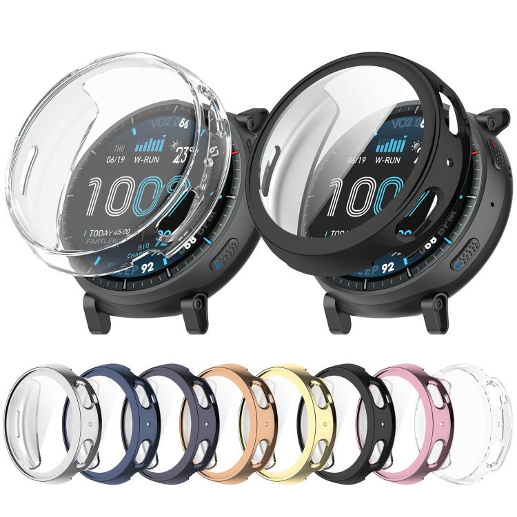 Custodia protettiva per orologio in TPU galvanizzato a copertura totale., For Amazfit Active Max