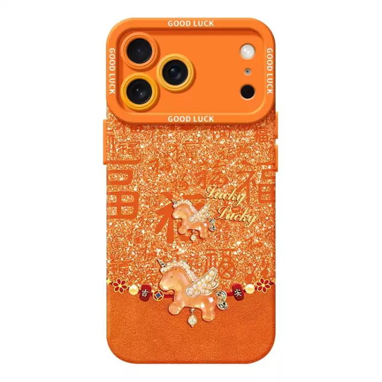 Custodia per telefono antiurto in silicone liquido a copertura totale, Anno del Cavallo, For iPhone 17 Pro Max, For iPhone 17 Pro, For iPhone 17, For iPhone Air, For iPhone 16 Pro Max, For iPhone 16 Pro