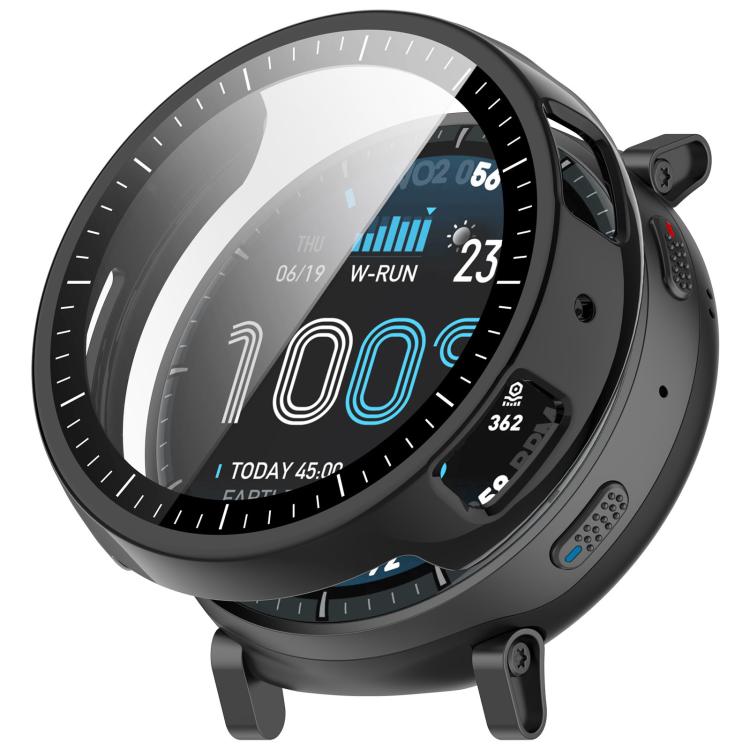 Pellicola in vetro temperato integrata nella custodia protettiva per orologio in PC, For Amazfit Active Max