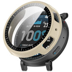 Pellicola in vetro temperato integrata nella custodia protettiva per orologio in PC, For Amazfit Active Max