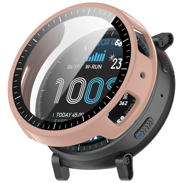 Pellicola in vetro temperato integrata nella custodia protettiva per orologio in PC, For Amazfit Active Max