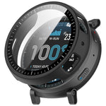 Pellicola in vetro temperato integrata nella custodia protettiva per orologio in PC, For Amazfit Active Max