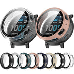Pellicola in vetro temperato integrata nella custodia protettiva per orologio in PC, For Amazfit Active Max