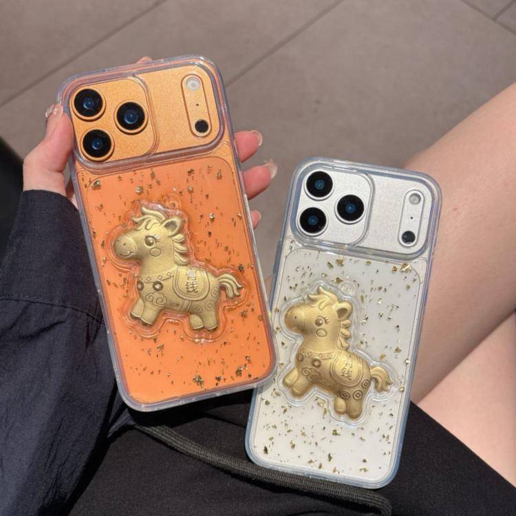 Custodia per telefono antiurto in acrilico a copertura totale, Anno del Cavallo, con motivo acrilico, per l'Anno del Cavallo., For iPhone 17 Pro Max, For iPhone 17 Pro, For iPhone 17, For iPhone Air, For iPhone 16 Pro Max, For iPhone 16 Pro, For iPhone...