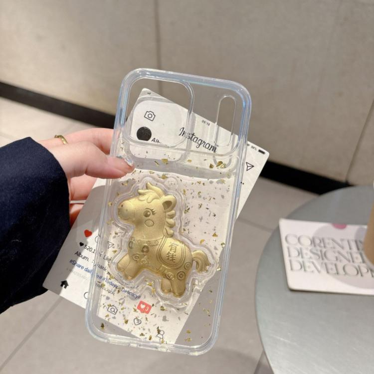 Custodia per telefono antiurto in acrilico a copertura totale, Anno del Cavallo, con motivo acrilico, per l'Anno del Cavallo., For iPhone 17 Pro Max, For iPhone 17 Pro, For iPhone 17, For iPhone Air, For iPhone 16 Pro Max, For iPhone 16 Pro, For iPhone...