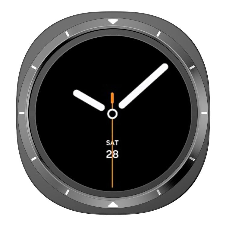Custodia protettiva per orologio con cornice in metallo e retro in PC., For Samsung Galaxy Watch8 44mm, For Samsung Galaxy Watch8 40mm
