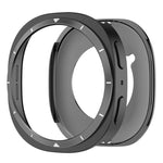 Custodia protettiva per orologio con cornice in metallo e retro in PC., For Samsung Galaxy Watch8 44mm, For Samsung Galaxy Watch8 40mm