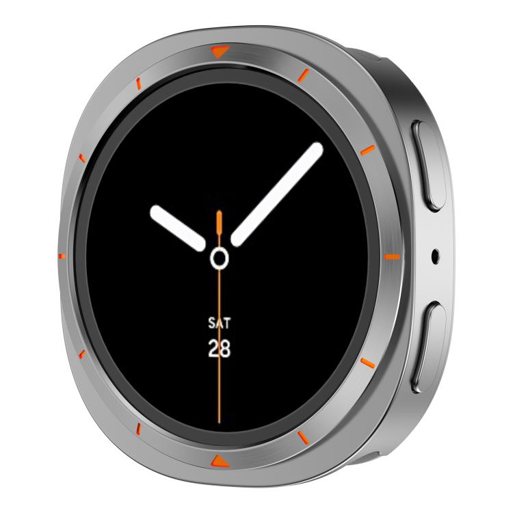 Custodia protettiva per orologio con cornice in metallo e retro in PC., For Samsung Galaxy Watch8 44mm, For Samsung Galaxy Watch8 40mm