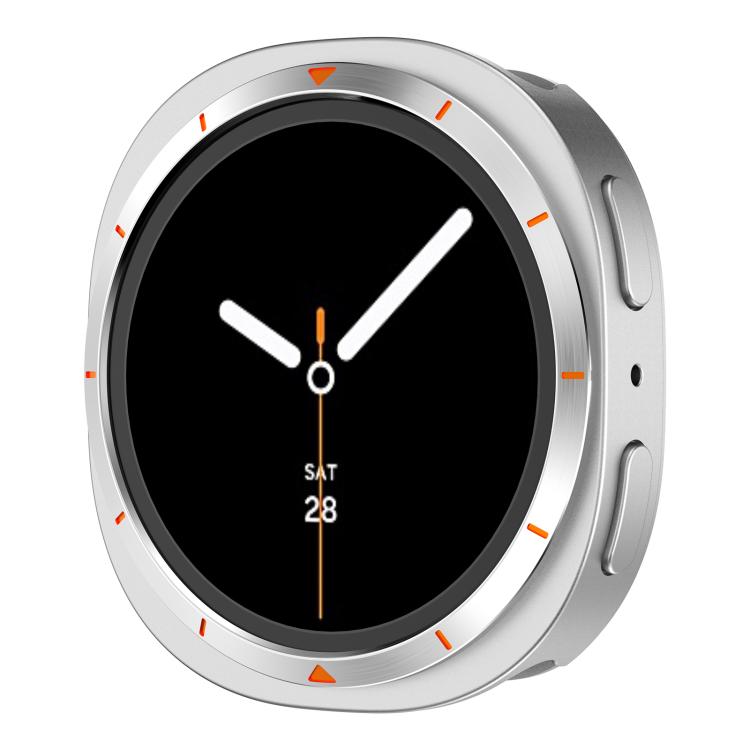Custodia protettiva per orologio con cornice in metallo e retro in PC., For Samsung Galaxy Watch8 44mm, For Samsung Galaxy Watch8 40mm