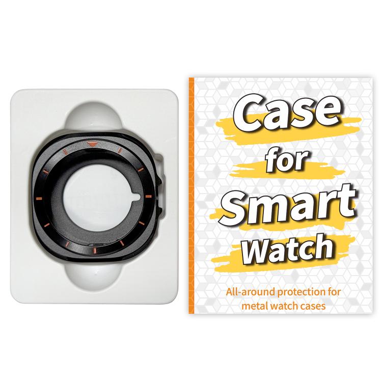 Custodia protettiva per orologio con cornice in metallo e retro in PC., For Samsung Galaxy Watch8 44mm, For Samsung Galaxy Watch8 40mm