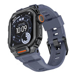 Cinturino in silicone integrato con copertura in lega di zinco dai colori vivaci, For Apple Watch Series 11 / 10 46mm