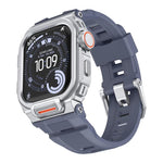 Cinturino in silicone integrato con copertura in lega di zinco dai colori vivaci, For Apple Watch Series 11 / 10 46mm