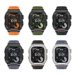 Cinturino in silicone integrato con copertura in lega di zinco dai colori vivaci, For Apple Watch Series 11 / 10 46mm