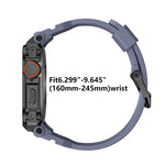 Cinturino in silicone integrato con copertura in lega di zinco dai colori vivaci, For Apple Watch Series 11 / 10 46mm