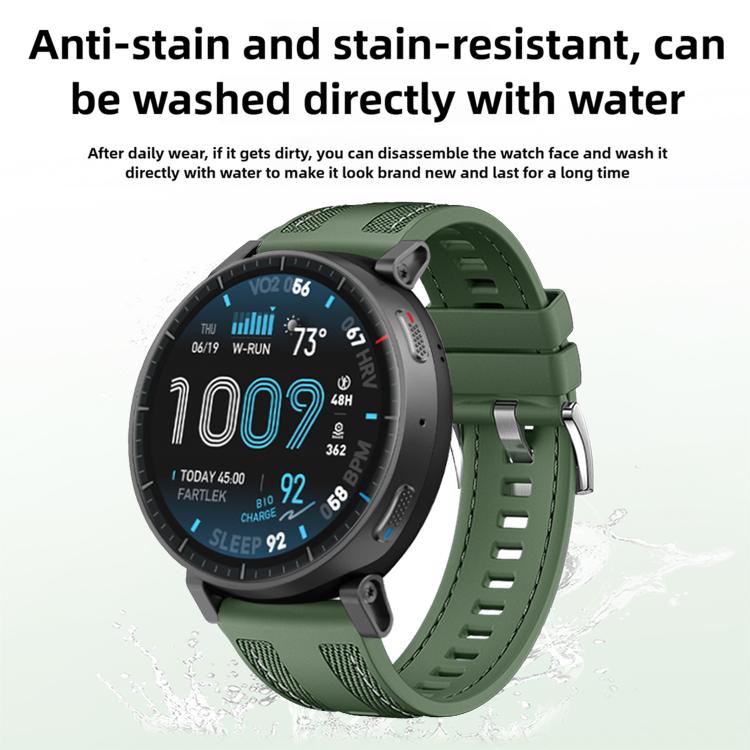 Cinturino per orologio in nylon composito intrecciato e silicone, For Amazfit Active Max